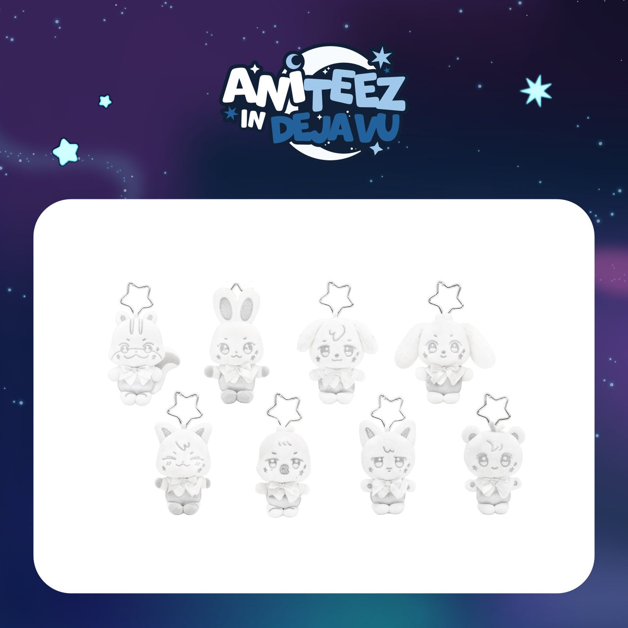 [PRE-ORDER] ATEEZ - ANITEEZ IN DEJA VU (Silver ANITEEZ Plush Keyring)