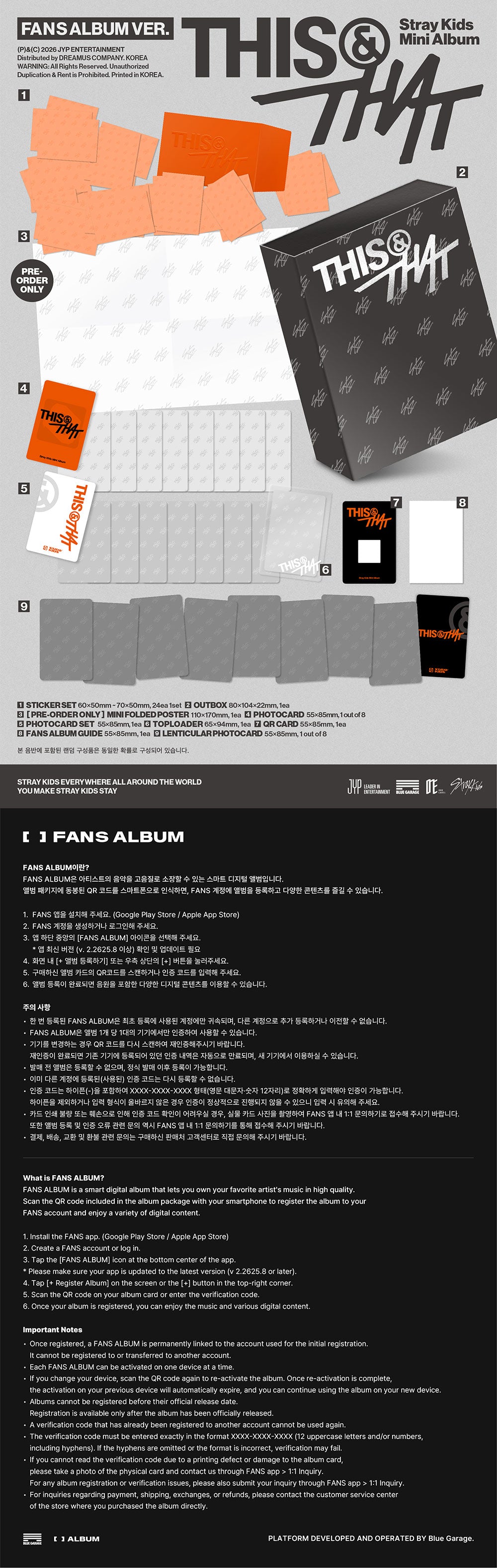 [PRE-ORDER] STRAY KIDS - Mini Album 'THIS & THAT' (FANS Album Ver)