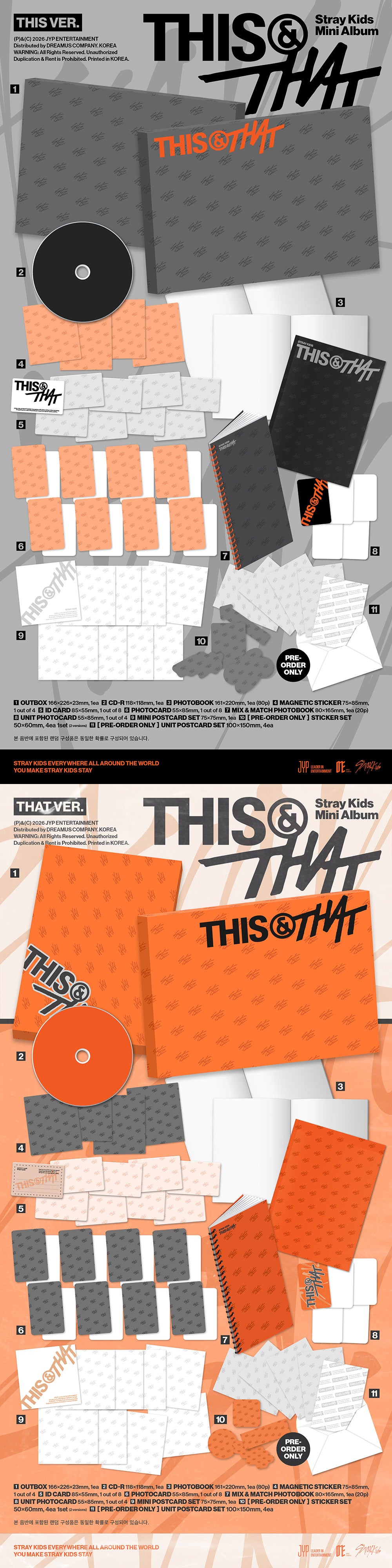 [PRE-ORDER] STRAY KIDS - Mini Album 'THIS & THAT' (THIS/THAT Ver)