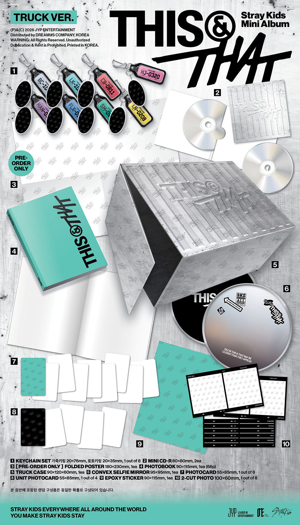 [PRE-ORDER] STRAY KIDS - Mini Album 'THIS & THAT' (Truck Ver)