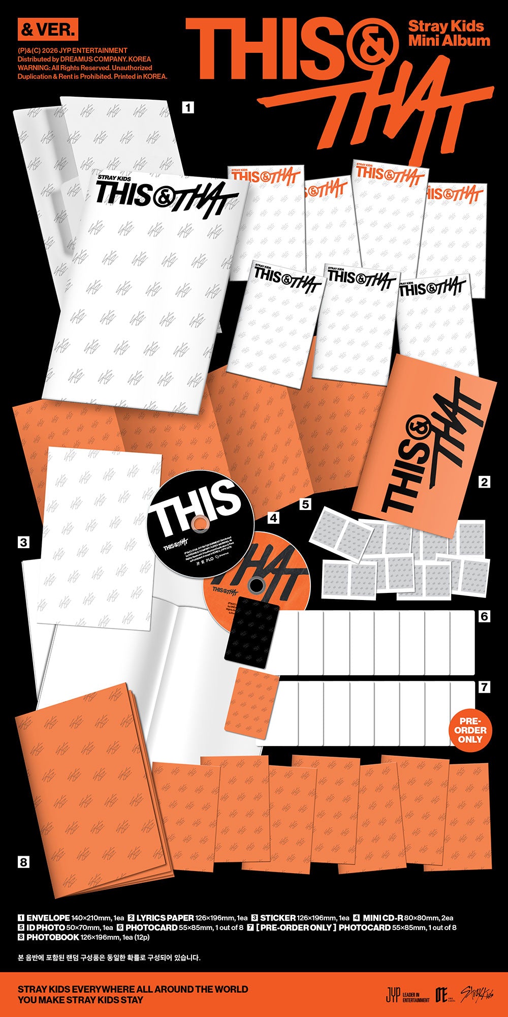 [PRE-ORDER] STRAY KIDS - Mini Album 'THIS & THAT' (& Ver)