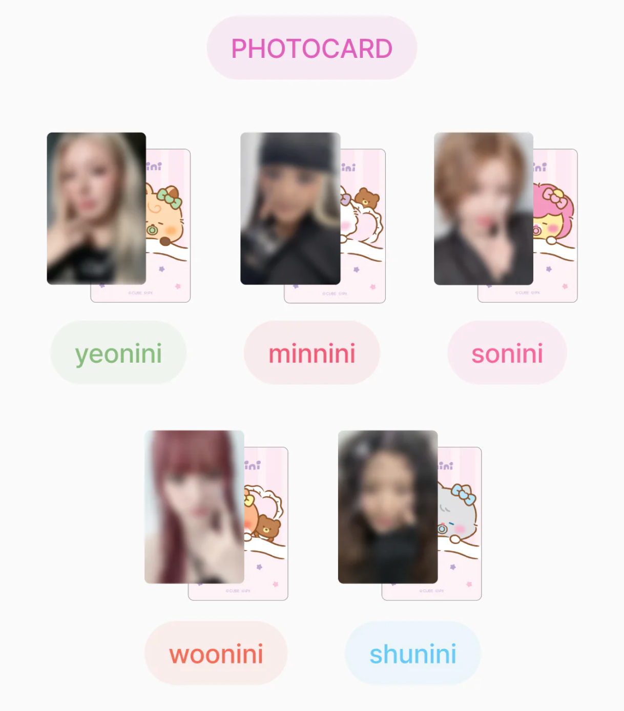 [PRE-ORDER] I-DLE - i-dle Minini Baby Magnet Plush Keyring