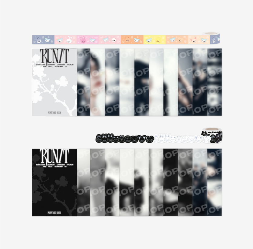 [PRE-ORDER] STRAY KIDS - World Tour RUN IT SEOUL MD (Postcard Book & Roll Sticker Set)