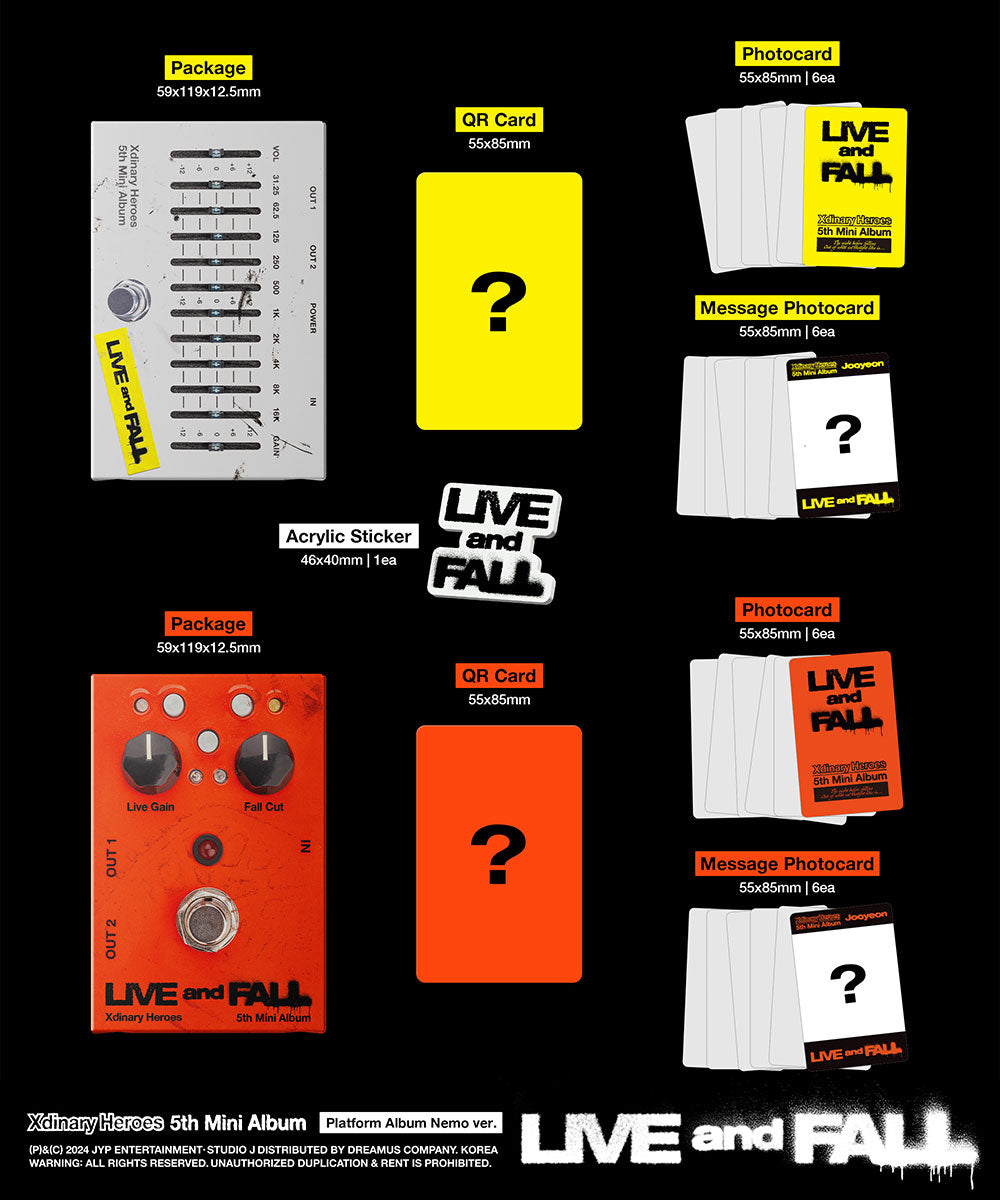 XDINARY HEROES - 5th Mini Album LIVE AND FALL (Platform)
