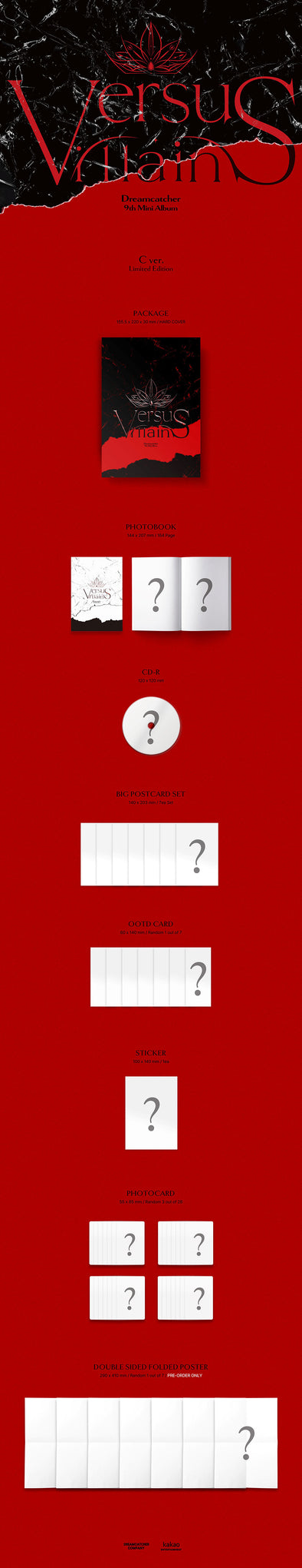 Dreamcatcher - 9th Mini Album [VillainS] (C ver. Limited Edition)