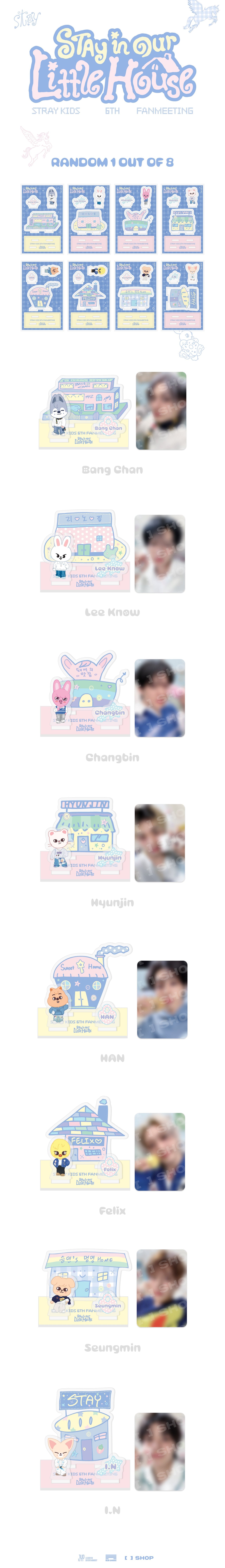 [PRE-ORDER] STRAY KIDS - 6TH FANMEETING MD 'STAY In Our Little House' (Acrylic Stand - RANDOM)