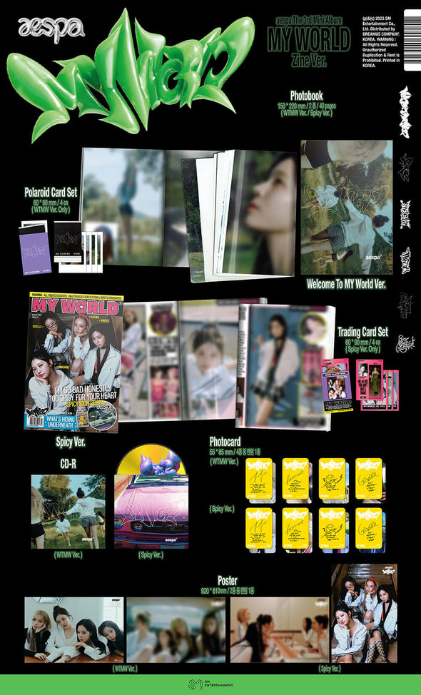 AESPA - 3rd Mini Album MY WORLD (Zine Version)