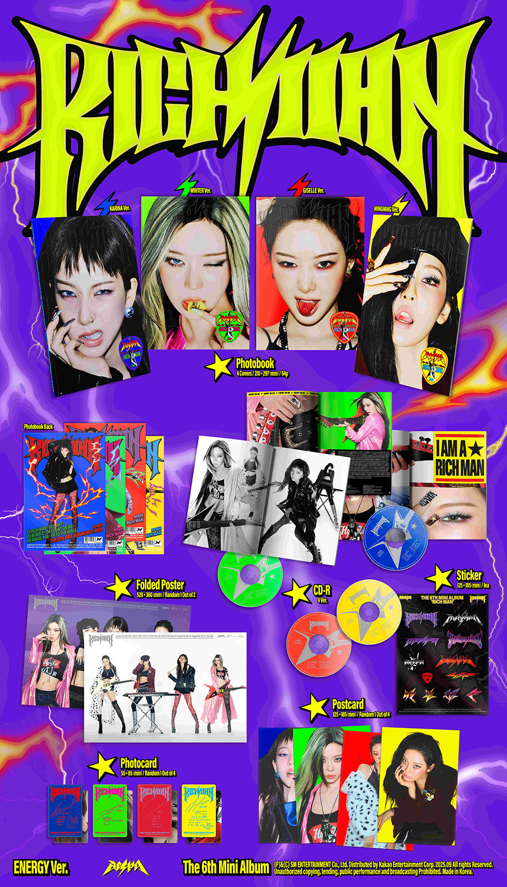 AESPA - 6th Mini Album ‘RICH MAN’ (Energy Ver.)