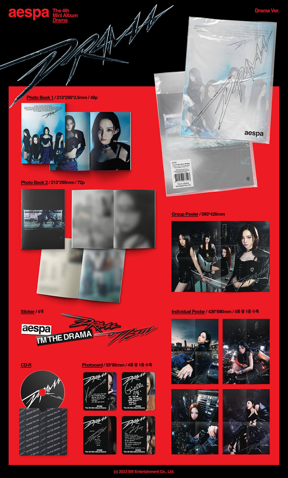 AESPA 4th Mini Album DRAMA Drama Version I HEART KPOP Australia aespa-4th-mini-album-drama-drama-version-i-heart-kpop-australia
