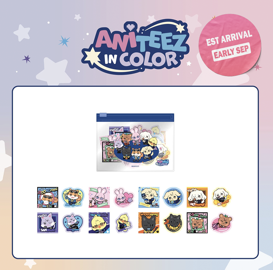 [PRE-ORDER] ATEEZ - ANITEEZ in Color (Flake Sticker SET)