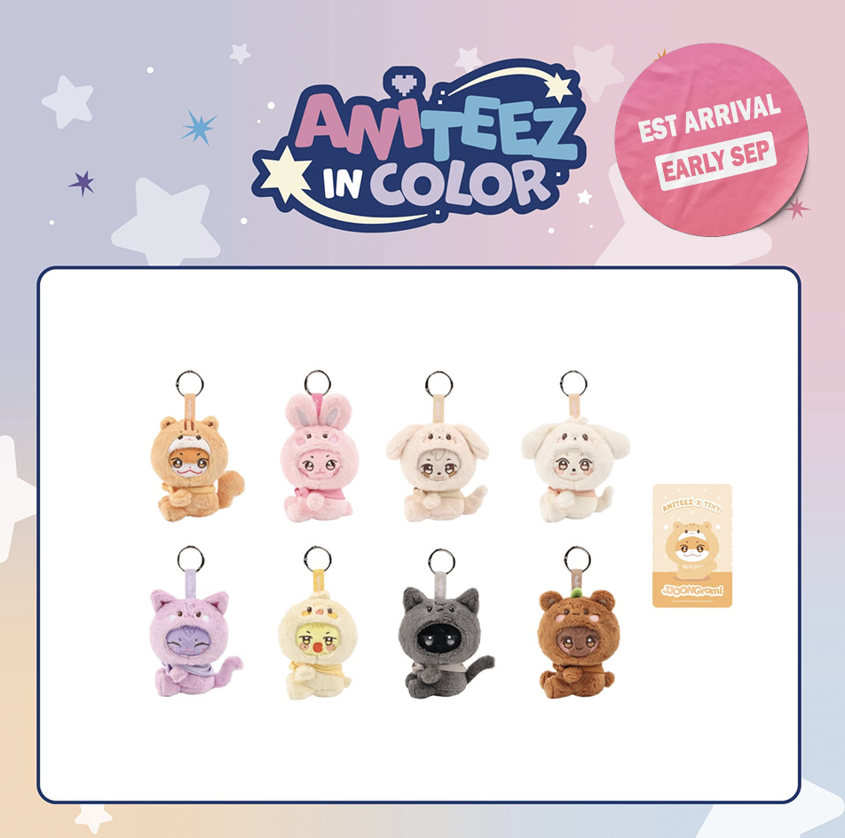 [PRE-ORDER] ATEEZ - ANITEEZ in Color (ANITEEZ X TINY Plush Keyring)