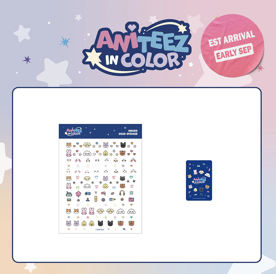 [PRE-ORDER] ATEEZ - ANITEEZ in Color (Micro Deco Sticker)