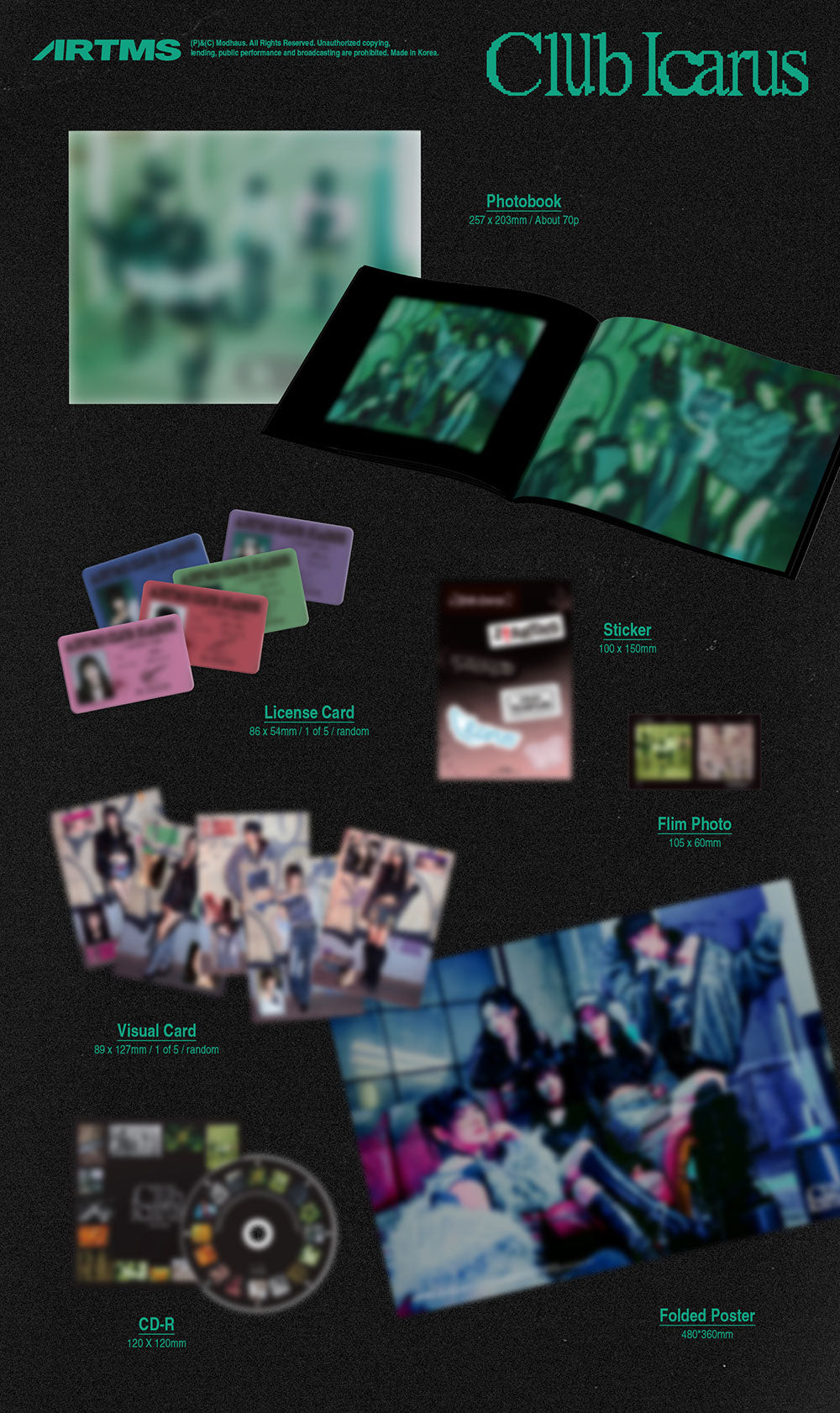 ARTMS - 1st Mini Album 'Club Icarus' (A+B Ver)