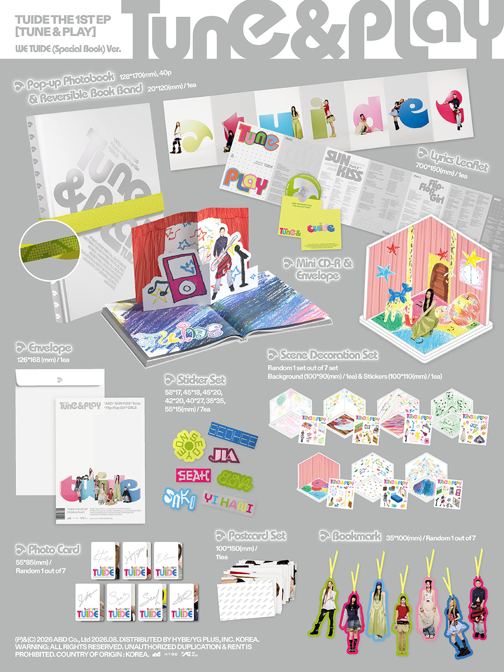 TUIDE - The 1st EP 'TUNE & PLAY' (Special Book Ver.)
