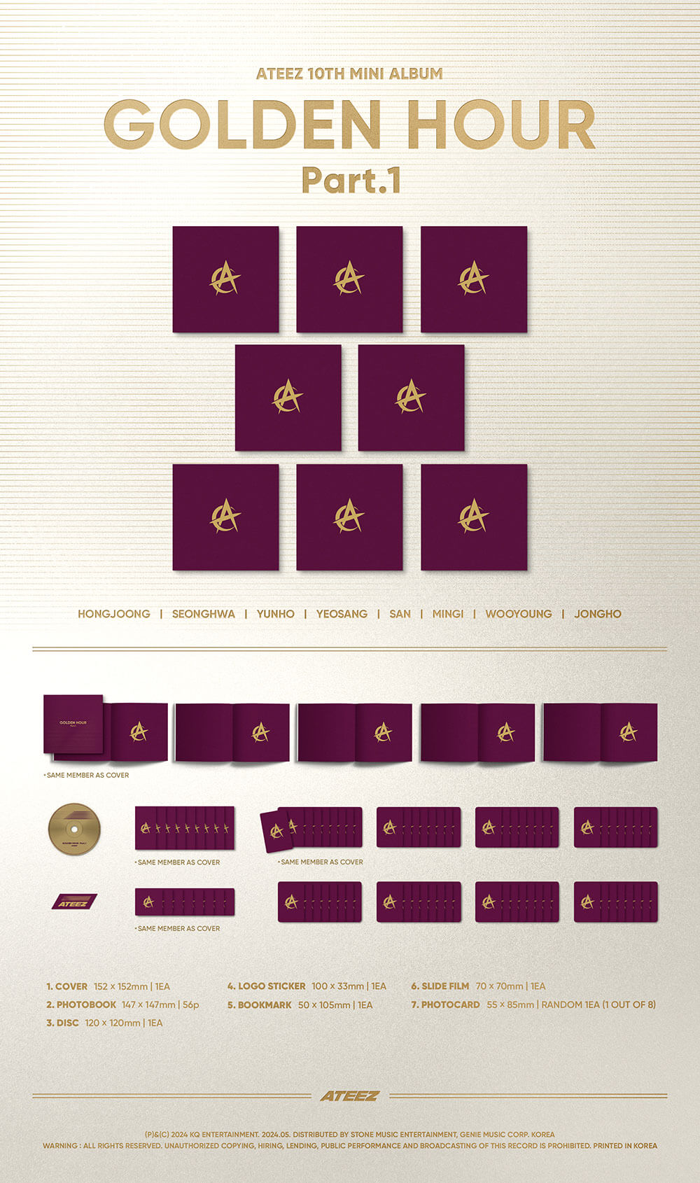 ATEEZ -  GOLDEN HOUR : Part.1 (Digipack)