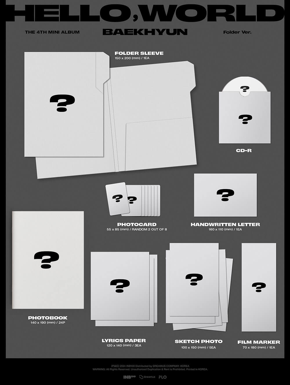 BAEKHYUN - 4th Mini Album ‘Hello, World’ (Folder)