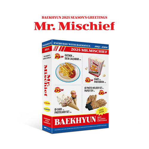 [PRE-ORDER] BAEKHYUN 'Mr. Mischief' - 2025 Season's Greetings