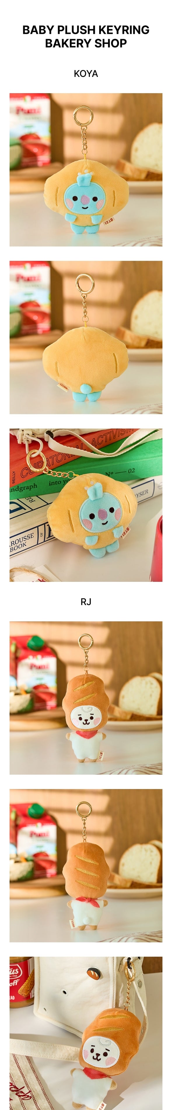 BTS - BT21 minini PLUSH KEYRING BAKERY SHOP