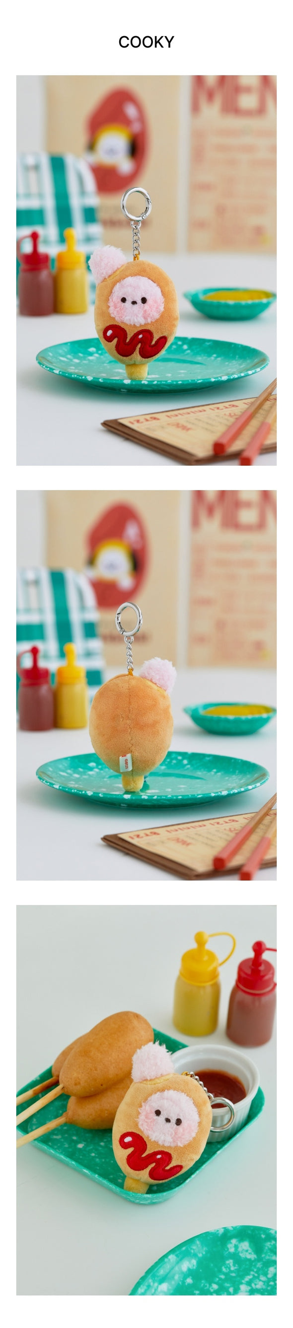 BTS - BT21 PLUSH KEYRING Bunsik