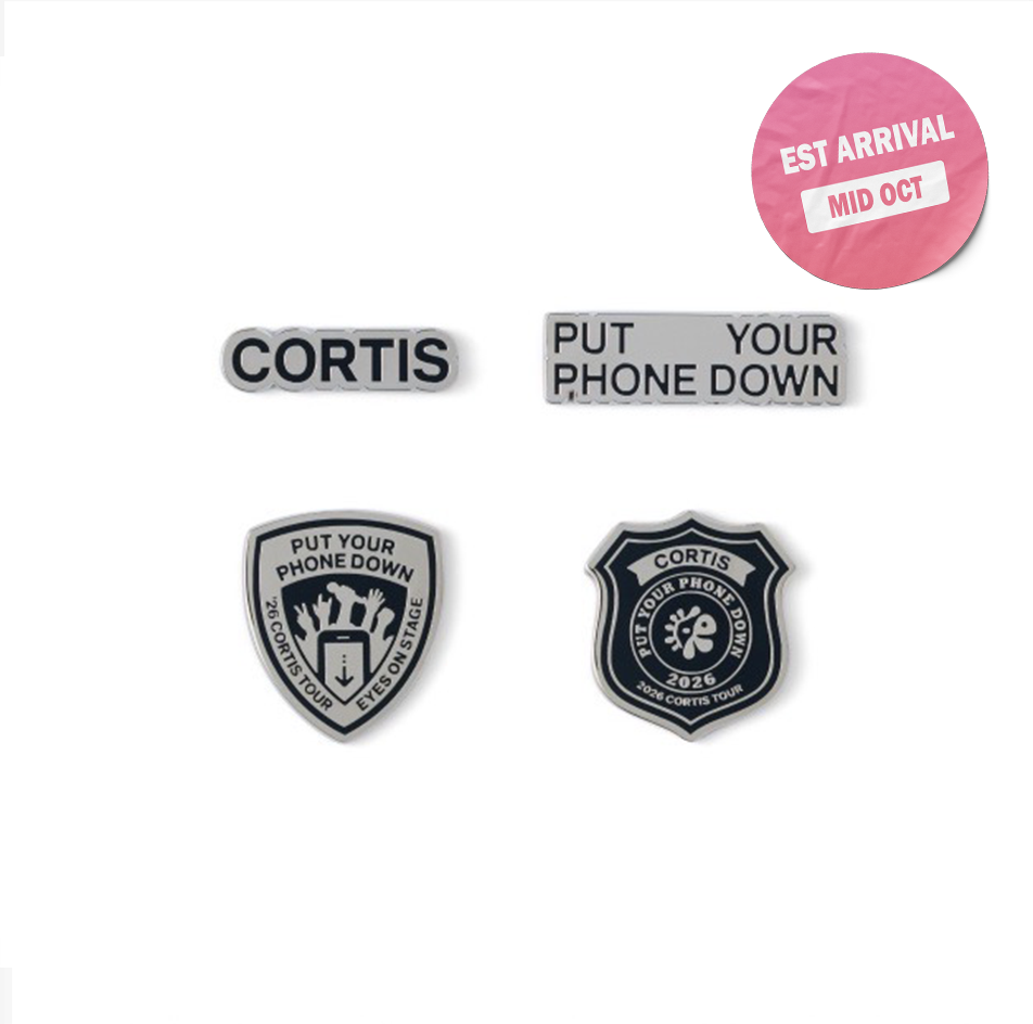 [PRE-ORDER] CORTIS - 2026 Official Tour 'PUT YOUR PHONE DOWN' MD - PYPD Badge Set