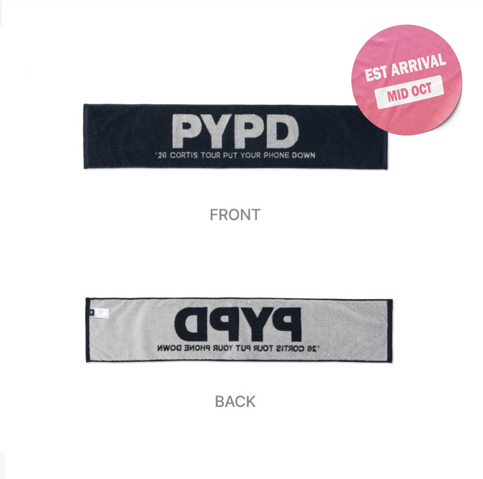 [PRE-ORDER] CORTIS - 2026 Official Tour 'PUT YOUR PHONE DOWN' MD - PYPD Slogan Towel