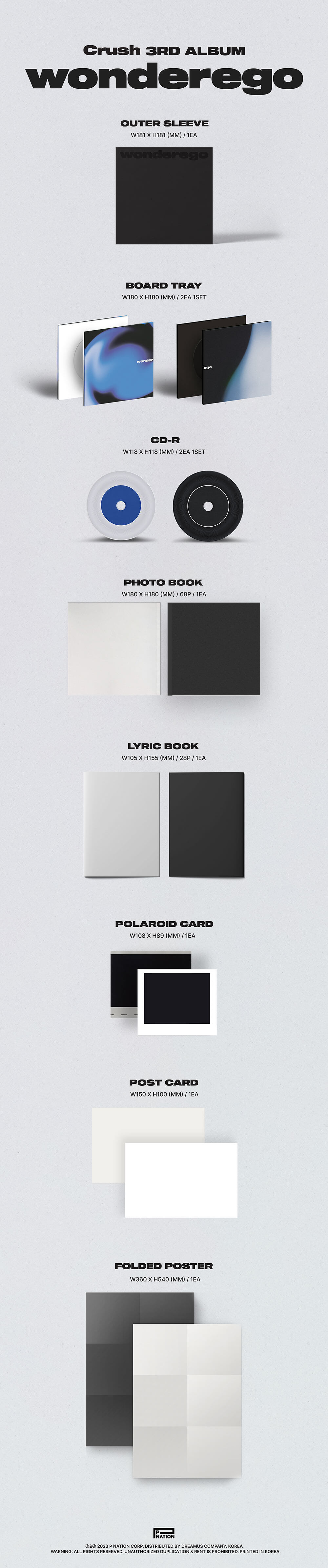 CRUSH - 3rd Full Album 'Wonderego'