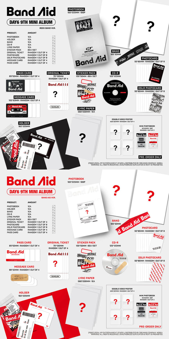 DAY6 - 9th Mini Album ‘Band Aid’