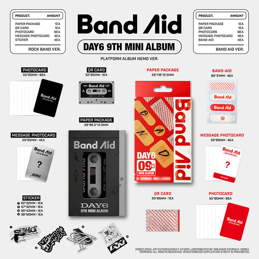 DAY6 - 9th Mini Album ‘Band Aid’ (Platform)