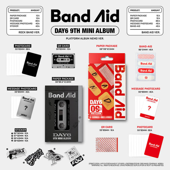 DAY6 - 9th Mini Album ‘Band Aid’ (Platform)