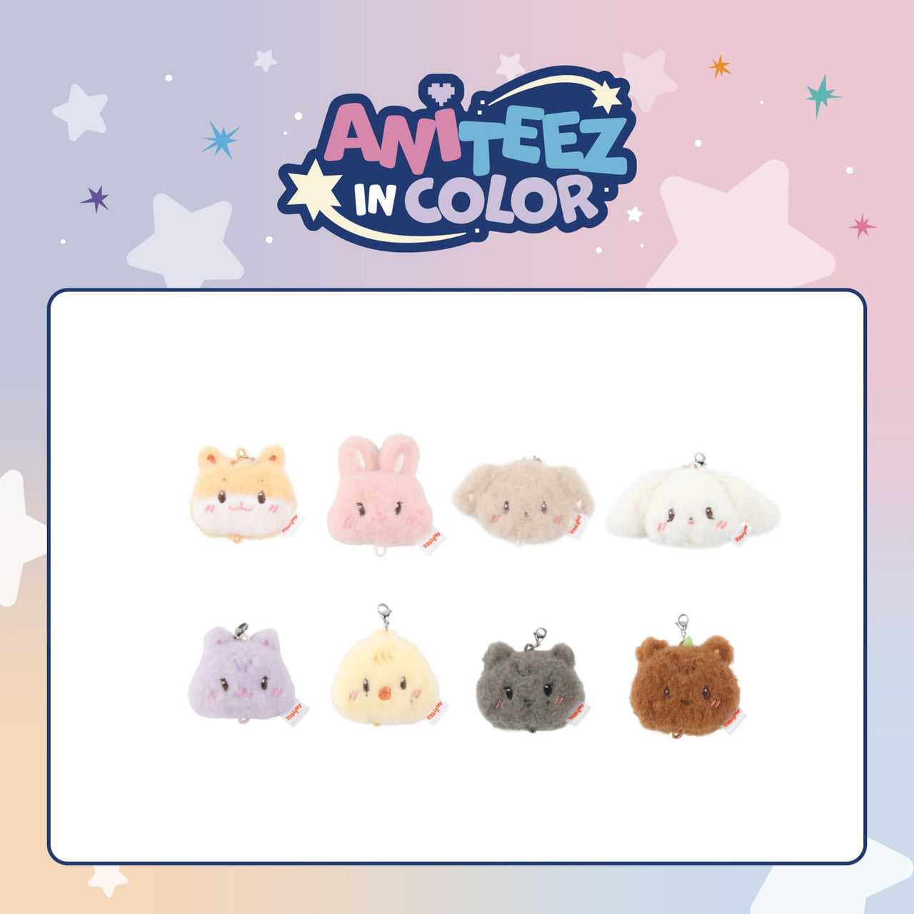 [PRE-ORDER] ATEEZ - ANITEEZ in Color (Linkable Face Keyring- RANDOM)
