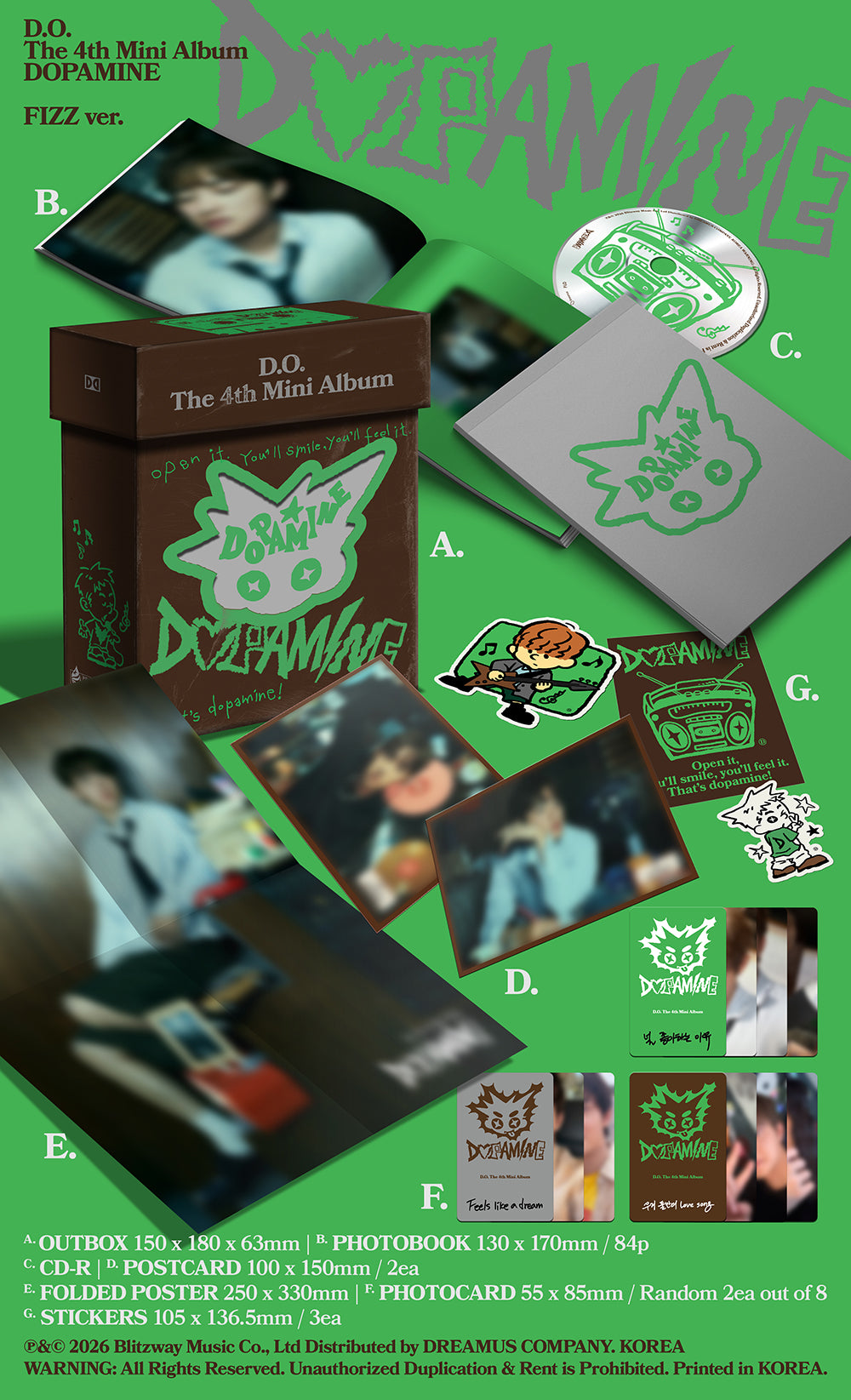 [PRE-ORDER] D.O (EXO) - 4th Mini Album 'DOPAMINE' (FIZZ Ver)