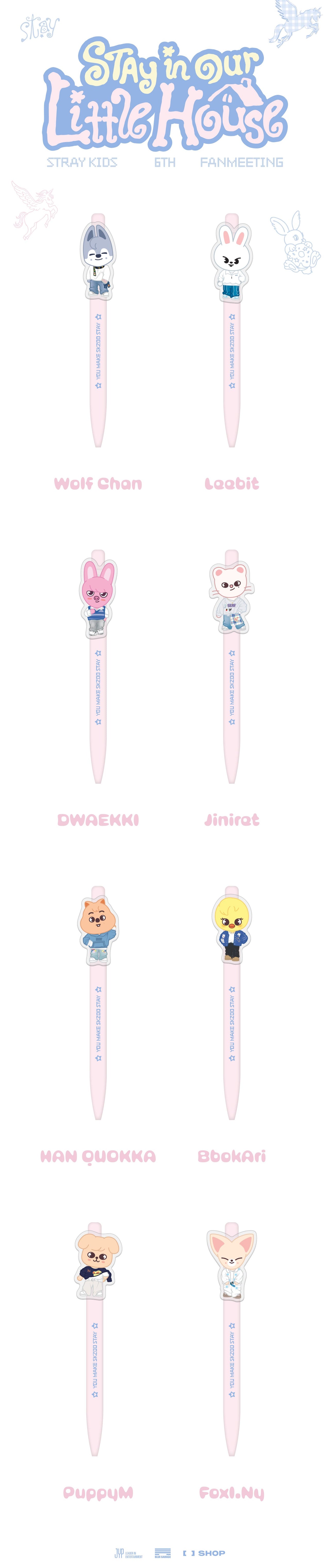[PRE-ORDER] STRAY KIDS - 6TH FANMEETING MD 'STAY In Our Little House' (SKZOO Gel Pen)