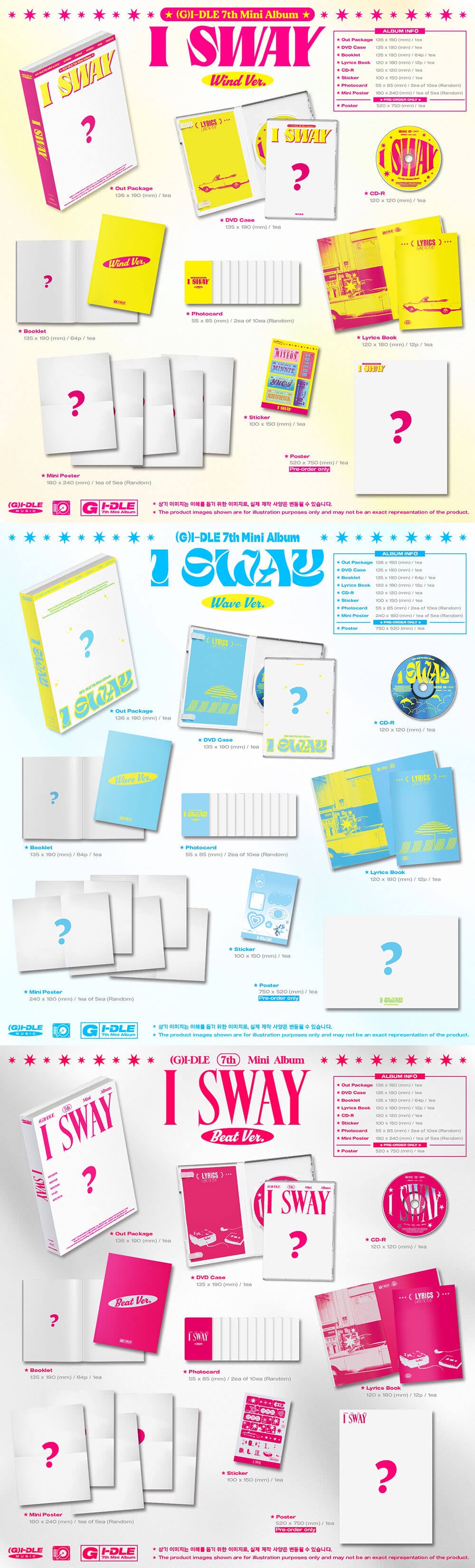[SALE] (G)I-DLE - 7th Mini Album I SWAY