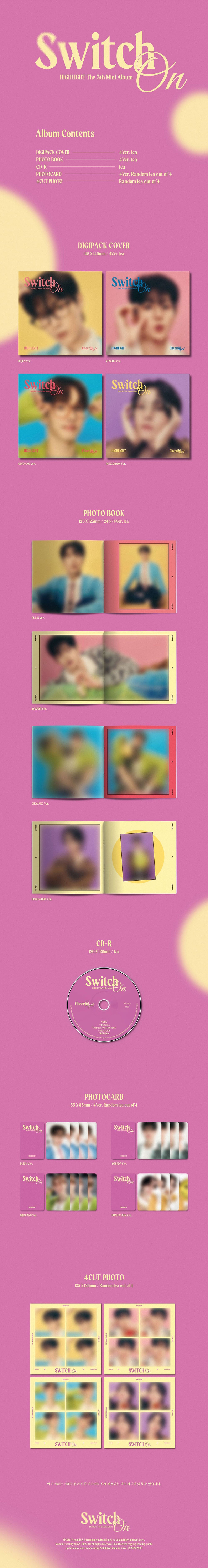 HIGHLIGHT 5th Mini Album Digipack I HEART KPOP Australia highlight-5th-mini-album-digipack-i-heart-kpop-australia