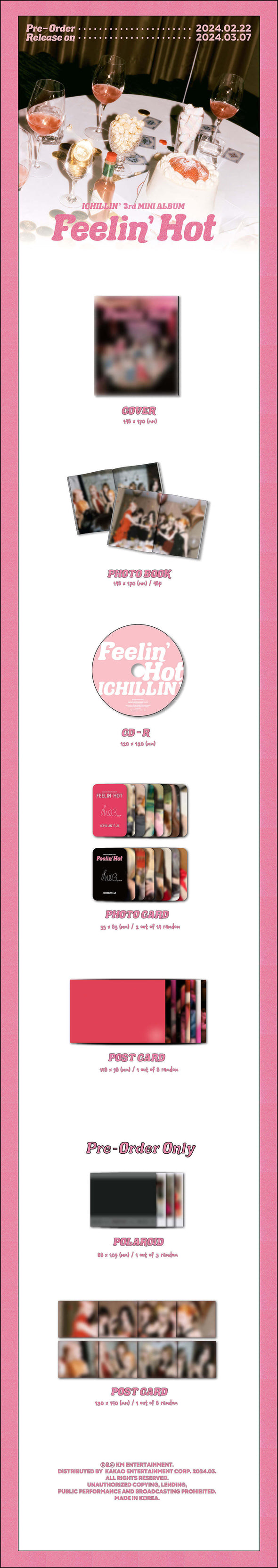 ICHILLIN' - 3rd Mini Album Feelin' Hot