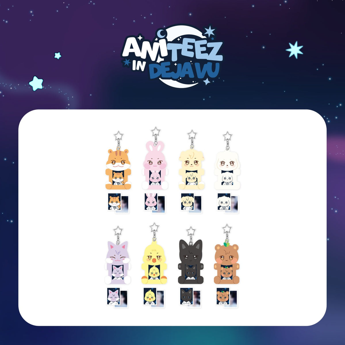 [PRE-ORDER] ATEEZ - ANITEEZ IN DEJA VU (Acyrlic Magnetic ID Photo Holder)