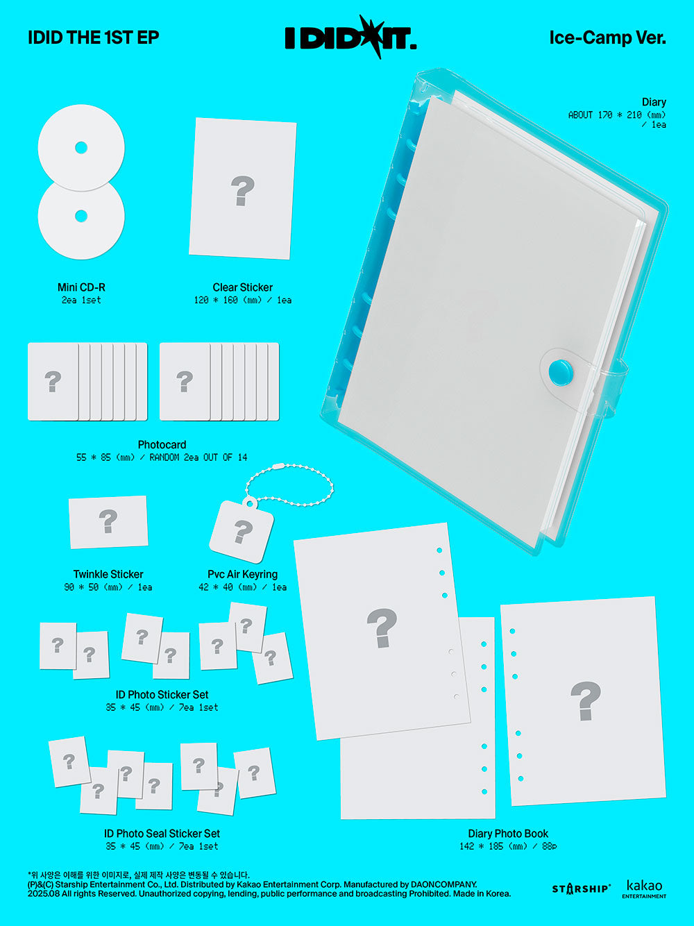 [PRE-ORDER] IDID - 1st Mini Album 'I did it' (ICE CAMP Special edition Ver.)