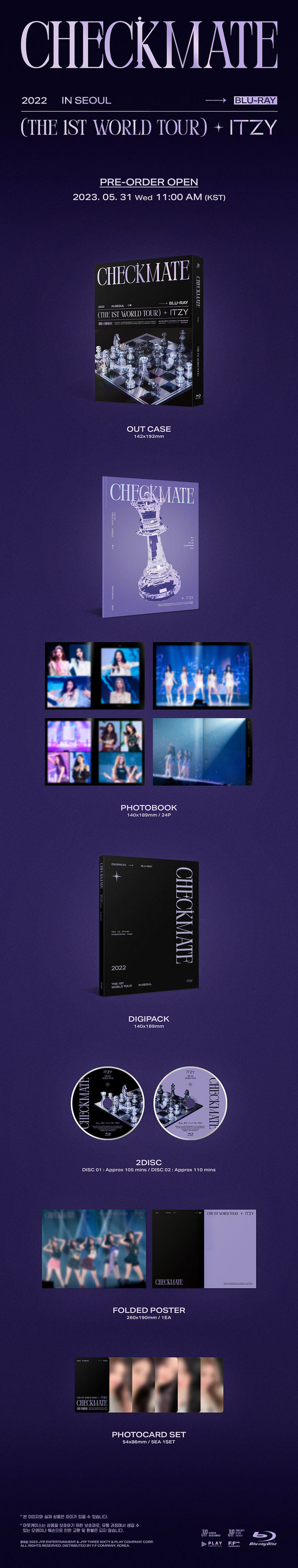 ITZY - 2022 THE 1ST WORLD TOUR In Seoul (Blu-ray)