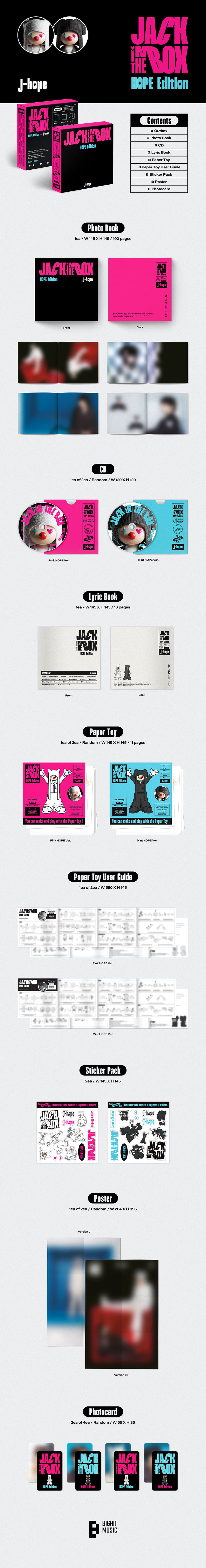 Jhope jack in the box 特典 トレカ ポスター セット Jhope jack in the box 特典 トレカ ポスター セット Jhope jack