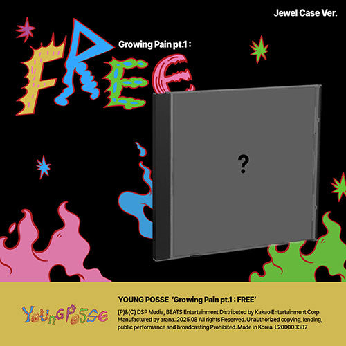 YOUNG POSSE - EP 'Growing Pain pt.1 : FREE' (Jewel Case Ver.)