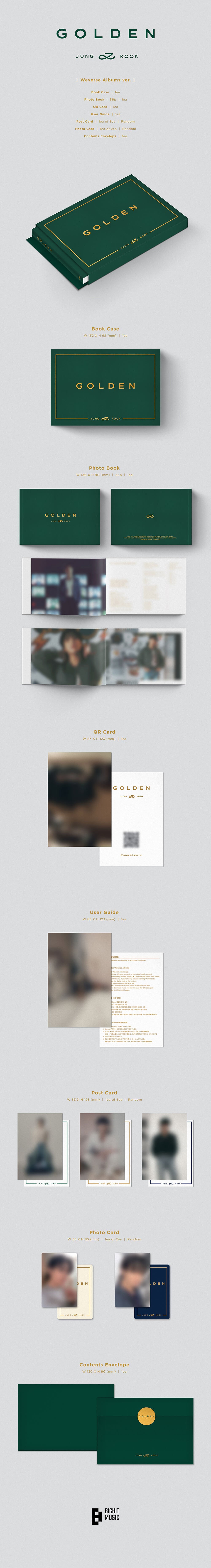 BTS Jungkook Golden Weverse Early Bird Pre-order Gfit