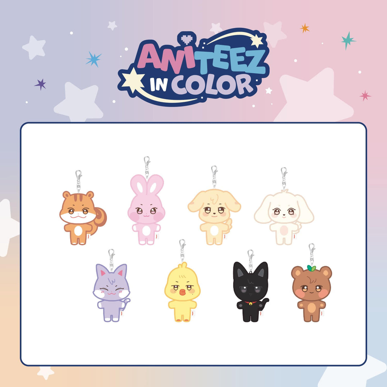 [PRE-ORDER] ATEEZ - ANITEEZ in Color (Plush Keyring)