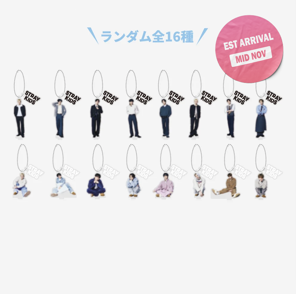 [PRE-ORDER] STRAY KIDS - World Tour ‘RUN IT JAPAN’ MD (RANDOM Acrylic Stand Mini Charm)