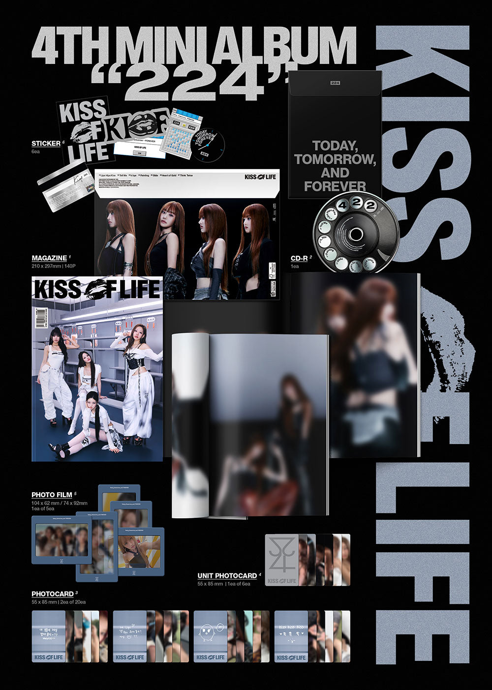 KISS OF LIFE - 4th Mini Album '224' (Magazine Ver.)