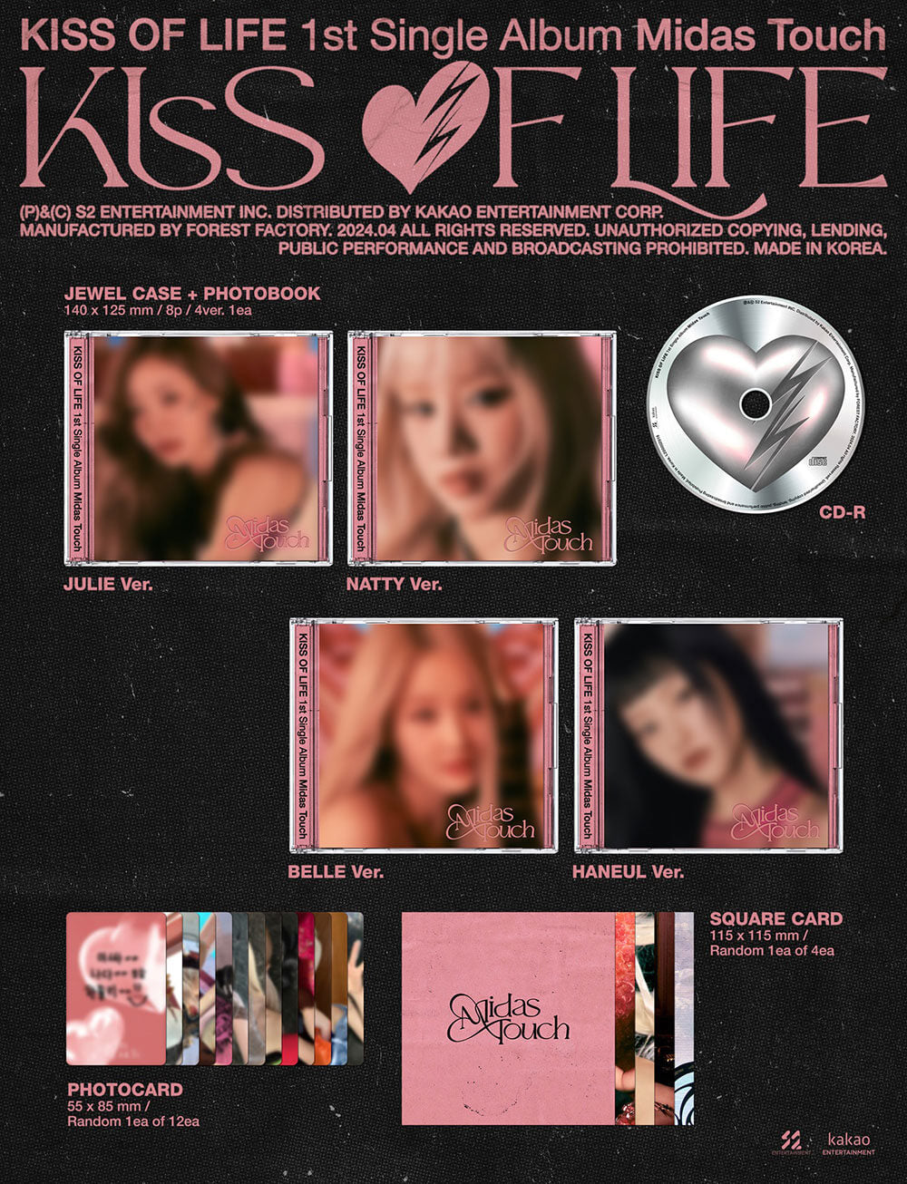 KISS OF LIFE - 1st Single Album (Jewel)
