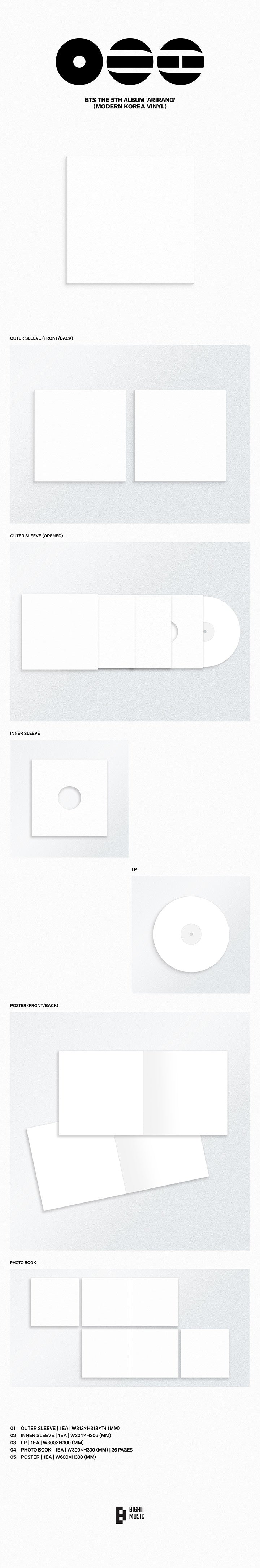 [PRE-ORDER] BTS - The 5th Album 'ARIRANG' (MODERN KOREA Vinyl)