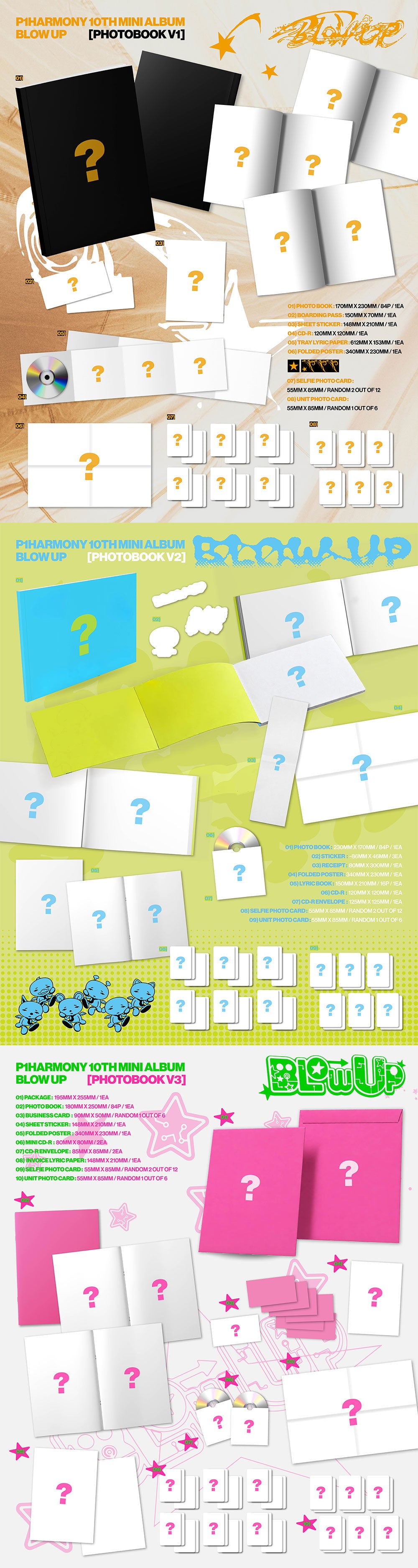 [PRE-ORDER] P1Harmony - 10th Mini Album ‘BLOW UP’ (Photobook Ver.)
