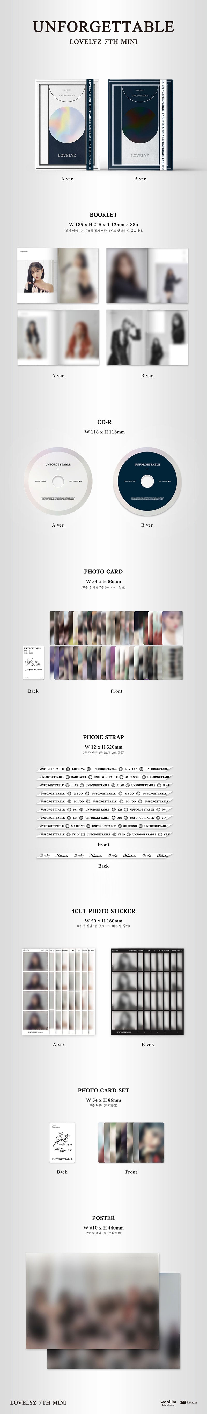 LOVELYZ - 7th Mini Album 'UNFORGETTABLE'