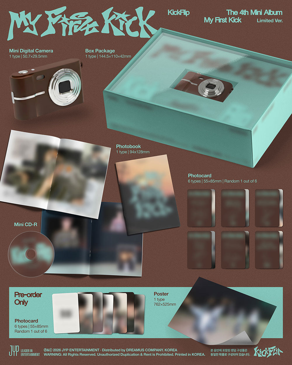 KICKFLIP - 4th Mini Album 'My First Kick' (Limited Edition)