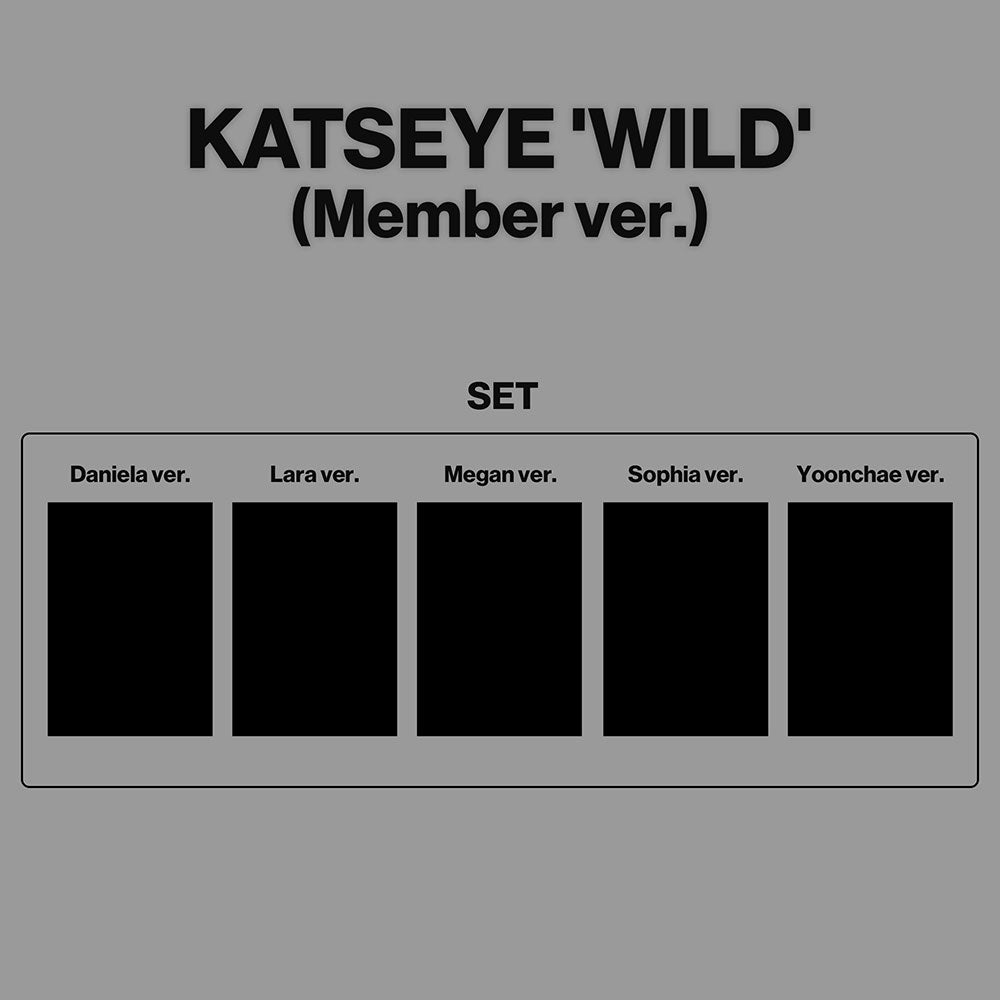 [PRE-ORDER] KATSEYE - WILD Album (Member version)